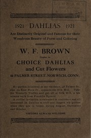 Cover of: 1921 dahlias: are distinctly original and famous for their wonderous beauty of form and coloring