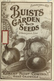 Cover of: Buists garden seeds: wholesale list
