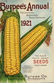 Cover of: Burpee's annual: 1921