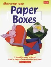 Cover of: Paper Boxes by Michael G. LaFosse