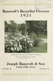 Cover of: Bancroft's beautiful flowers: 1921