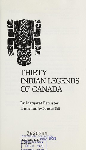 Thirty Indian legends of Canada