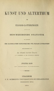 Cover of: Kunst und Alterthum in Elsass - Lothringen