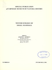 Cover of: Winter ecology of small mammals