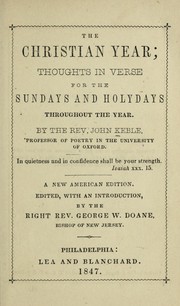 Cover of: The Christian year: thoughts in verse for the Sundays and Holydays throughout the year