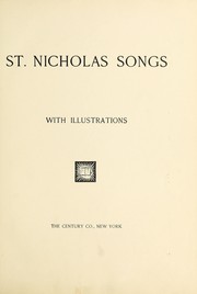 Cover of: St. Nicholas songs: with illustrations