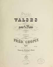 Cover of: Trois valses pour le piano, op. 64, no. 3