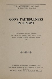 God's faithfulness in Ningpo by Nettie D. Nichols