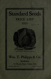 Cover of: Standard seeds: price list 1921
