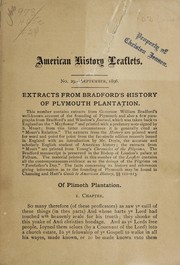 Cover of: Extracts from Bradford's History of Plymouth Plantation.
