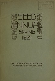 Cover of: Seed annual: Spring 1921
