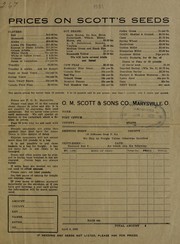 Prices on Scott's seeds by O.M. Scott & Sons