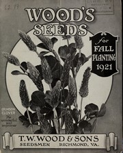 Cover of: Wood's seeds for fall planting 1921
