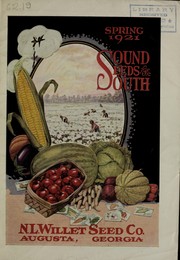 Cover of: Sound seeds for the south: spring 1921