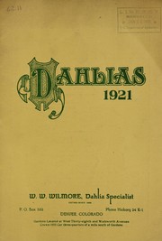 Cover of: Dahlias: 1921