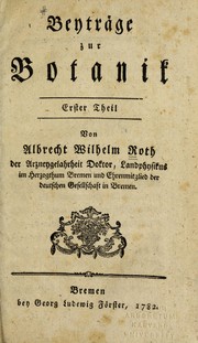 Cover of: Beytra ge zur Botanik