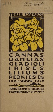Cover of: Trade catalog: 1921 season 1922