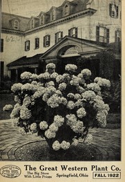 Cover of: Fall 1922 [catalog]