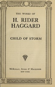 Cover of: Child of storm