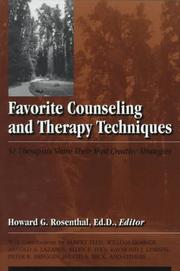 Cover of: Favorite counseling and therapy techniques: 51 therapists share their most creative strategies