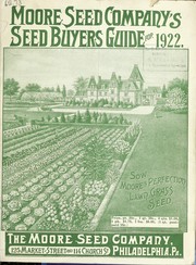 Cover of: Moore Seed Company's seed buyers guide for 1922
