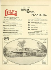 Cover of: Lilly's bulbs, roses, plants, etc: season 1922-23