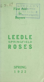 Cover of: Leedle Springfield roses: spring 1922