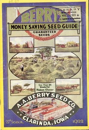 Cover of: Berry's money saving seed guide: guaranteed seeds : 27th season
