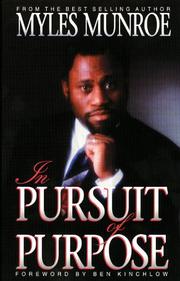 Cover of: In pursuit of purpose