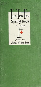 Cover of: The ten-ten spring book for 1922