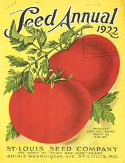 Cover of: Seed annual: 1922