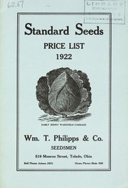 Cover of: Standard seeds: price list 1922