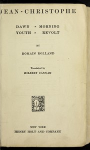 Cover of: Jean-Christophe by Romain Rolland