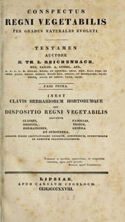 Cover of: Conspectus regni vegetabilis per gradus naturales evoluti.: Tentamen