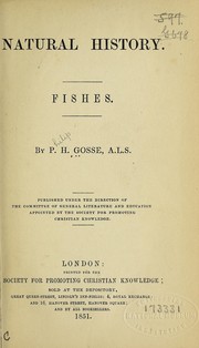 Cover of: Natural history.: Fishes.