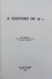 Cover of: A history of π (pi)