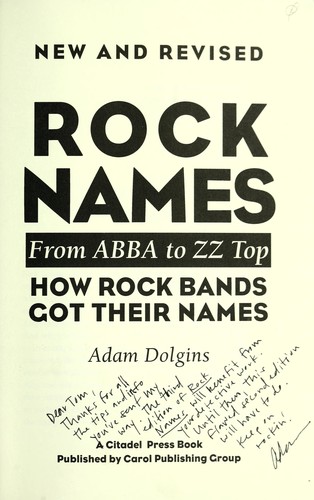 Rock names