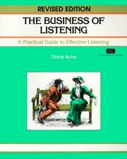 Cover of: The Business of Listening | Diana Bonet