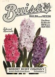 Cover of: Buist's bulbs and seeds: the best for nearly 100 years 1828-1923