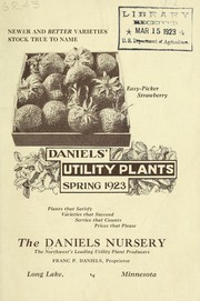 Cover of: Daniels' utility plants: spring 1923