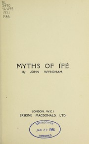 Cover of: Myths of Ífe