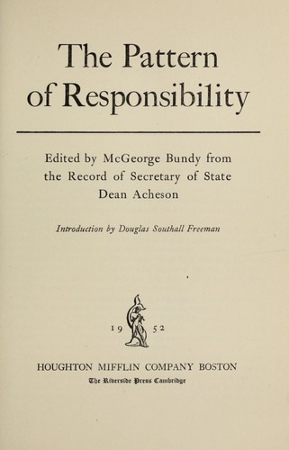 The pattern of responsibility