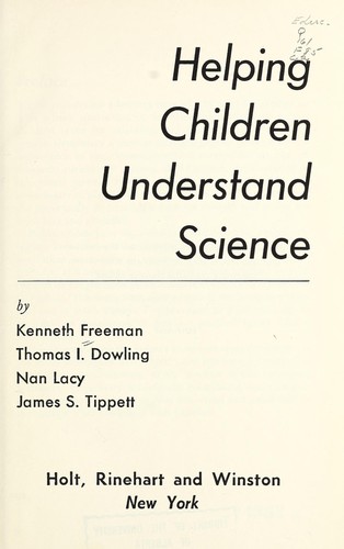 Helping children understand science