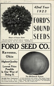 Cover of: Ford's sound seeds: 42nd year, 1923