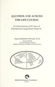 Cover of: Alcohol use across the life course