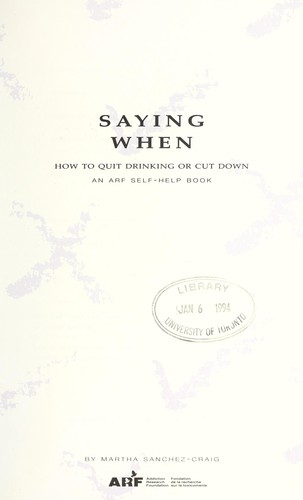 Saying when