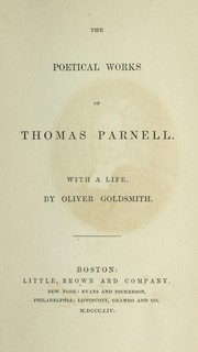 Cover of: The poetical works of Thomas Tickell: with a life