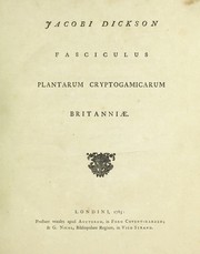 Cover of: Fasciculus [I-III] plantarum cryptogamicarum Britanniae