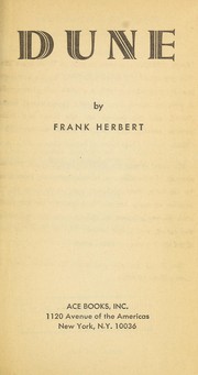 Cover of: Dune series