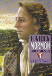 Cover of: Early Mormon Documents (Volume 3)